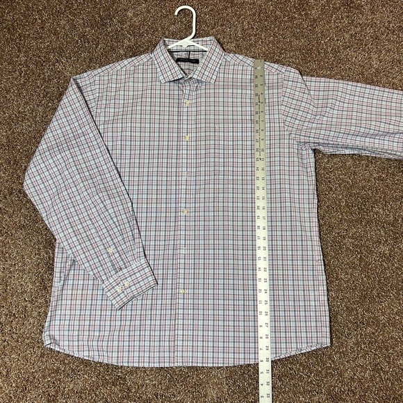 Tommy Hilfiger Men's Blue Checkered Shirt - Picture 8 of 11